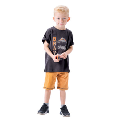 Παιδικό σετ μακό 2 τεμάχια με τύπωμα για αγόρι | ΜΕΛΙ 12-224183-0