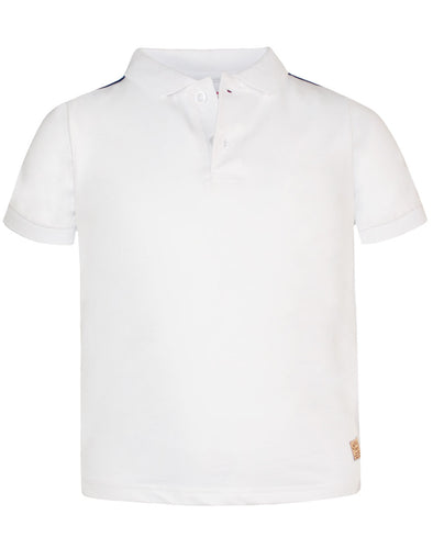 Μπλούζα πόλο κοντό μανίκι basic line 13-100950-5 Λευκή