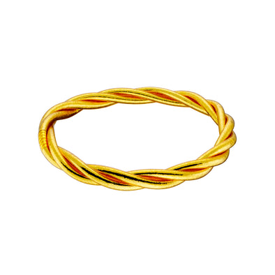 Βραχιόλι Stay Golden από σιλικόνη σε χρυσό χρώμα twisted 02L07-00106
