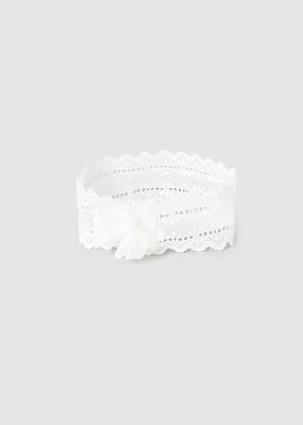 Σετ κορδέλα και καλτσάκια Νεογέννητο 9869 White