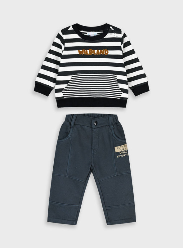 Baby fleece tracksuit | ANTHRACITE  11-125487-0