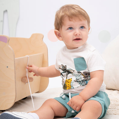 Baby set 2 pieces with print for boy (3-18 months) | DESERT GREEN 11-224468-0