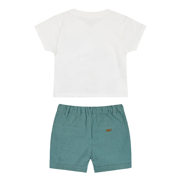 Baby set 2 pieces with print for boy (3-18 months) | DESERT GREEN 11-224468-0