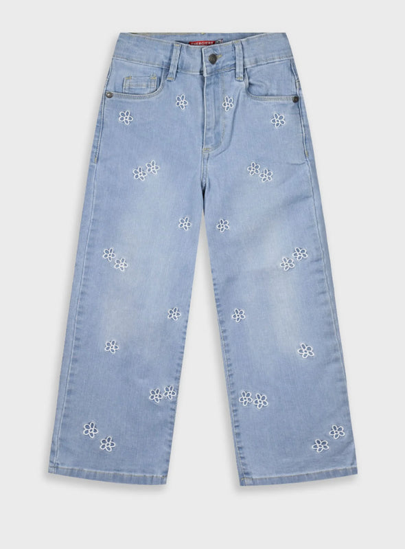 Τζην wide leg για κορίτσι | ΑΝΟΙΧΤΟ ΜΠΛΕ ΤΖΗΝ  16-225200-2