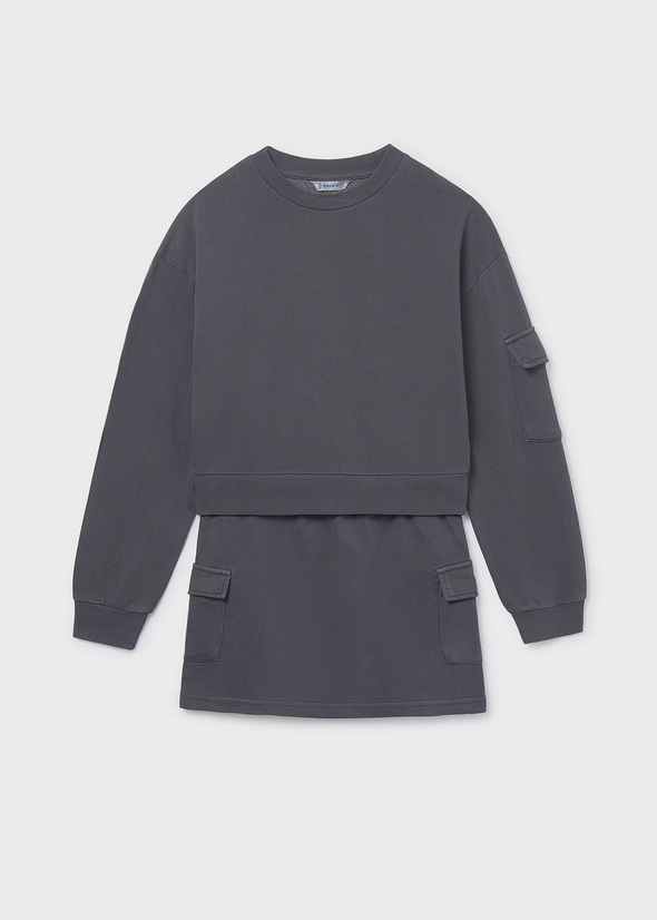 Σετ φούστα κορίτσι 7917 GREY