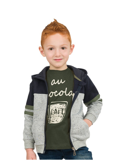 Boys΄ Mako Print Cotton T-Shirt | KHAKI 12-123165-5