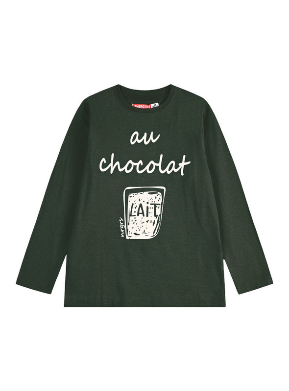 Boys΄ Mako Print Cotton T-Shirt | KHAKI 12-123165-5