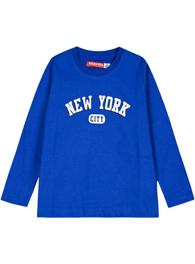 Boys΄ Mako Print Cotton T-Shirt | BLUE 12-123178-5