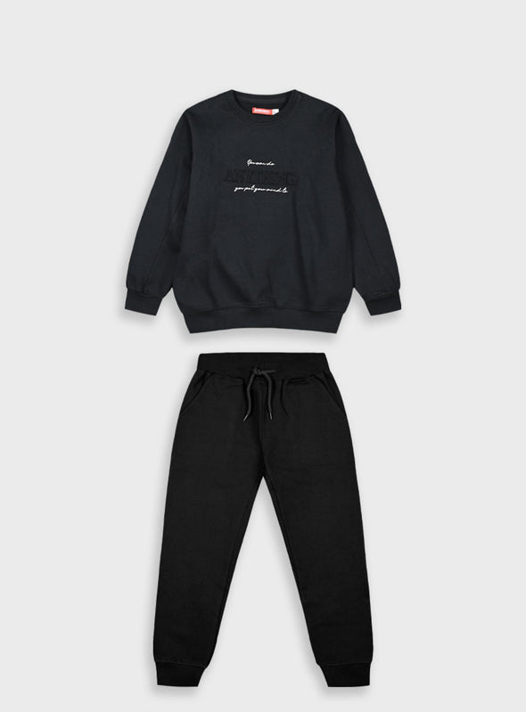 Unisex 2 piece tracksuit | BLACK  12-123183-0
