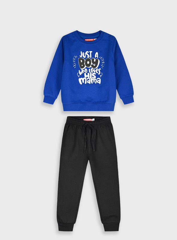 Tracksuit with print | BLACK 12-125186-0