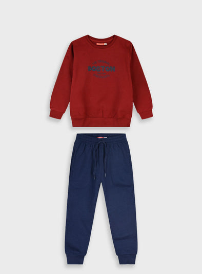 Tracksuit with print | NAVY 12-125188-0