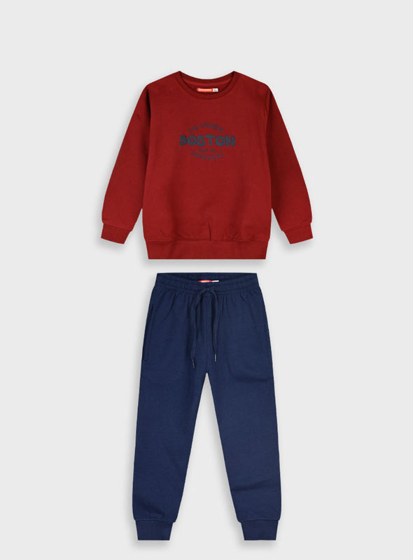 Tracksuit with print | NAVY 12-125188-0