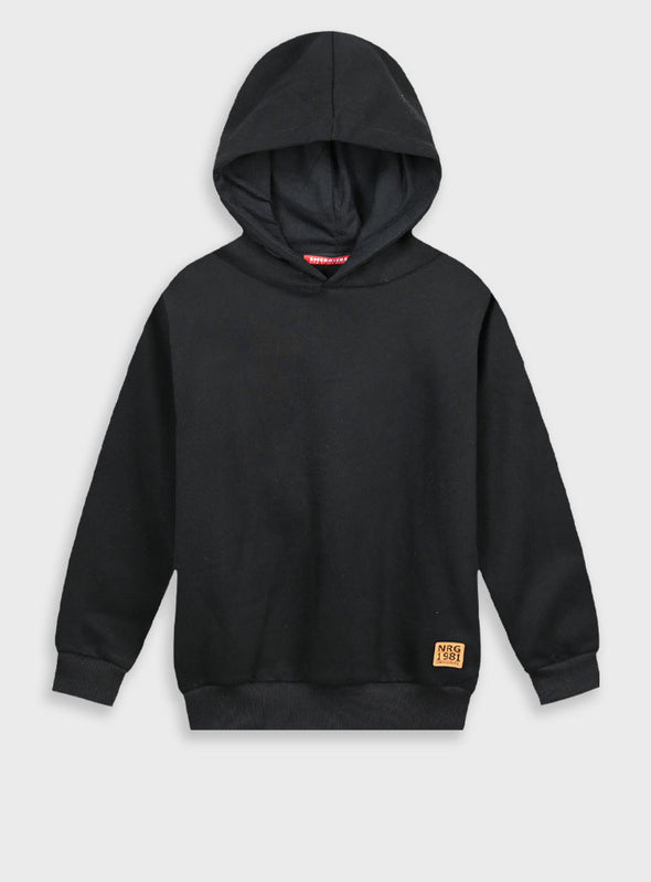 Energiers Basic Line sweatshirt with hood | BLACK 13-100081-5-9