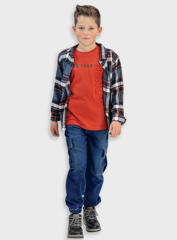 Cargo jeans | BLUE DENIM 13-125001-2