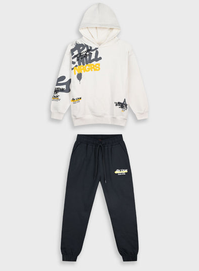 Tracksuit with print | BLACK  13-125043-0