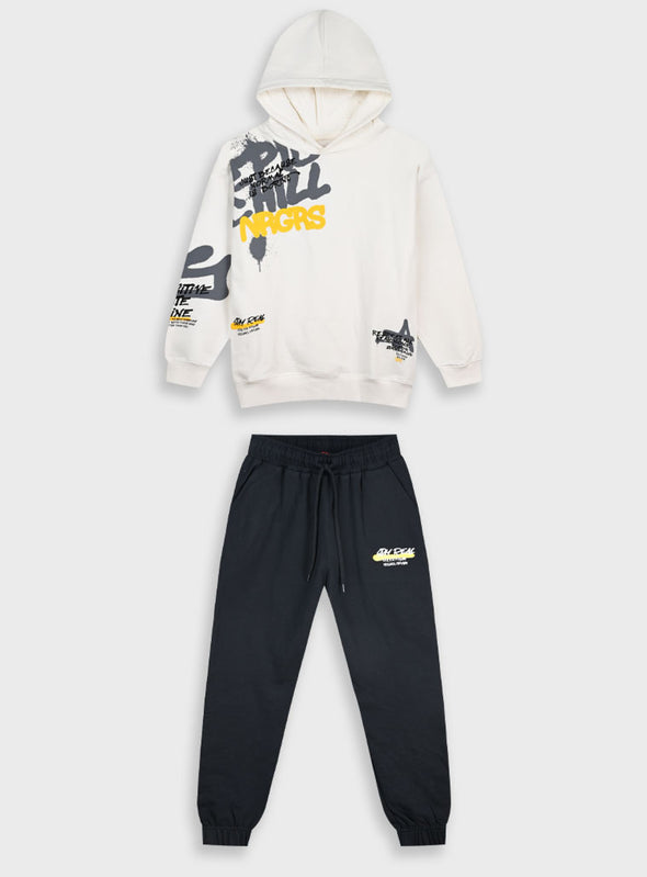 Tracksuit with print | BLACK  13-125043-0