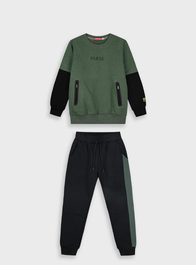 Tracksuit with print | BLACK  13-125051-0