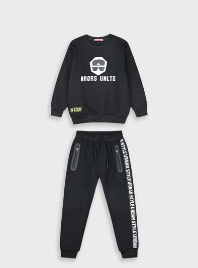 Tracksuit with print | BLACK  13-125071-0