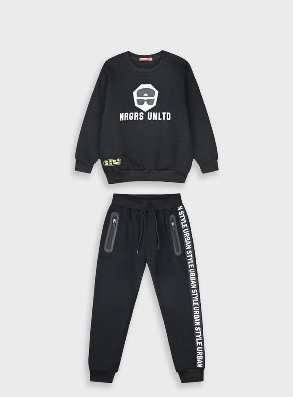 Tracksuit with print | BLACK  13-125071-0