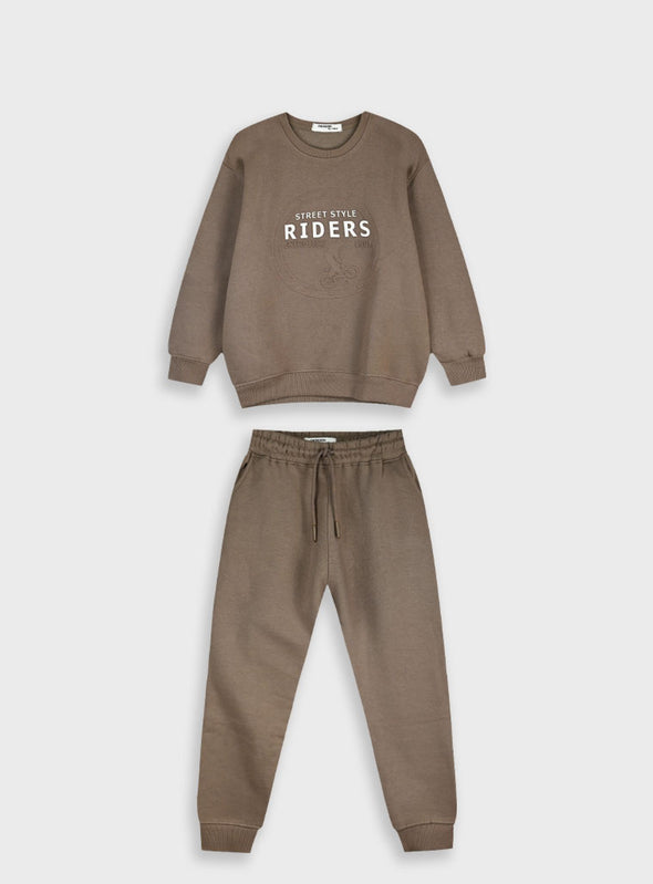 Tracksuit with print | CHOCOLATE