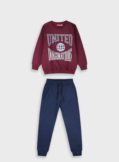 Tracksuit with print | NAVY  13-125085-0