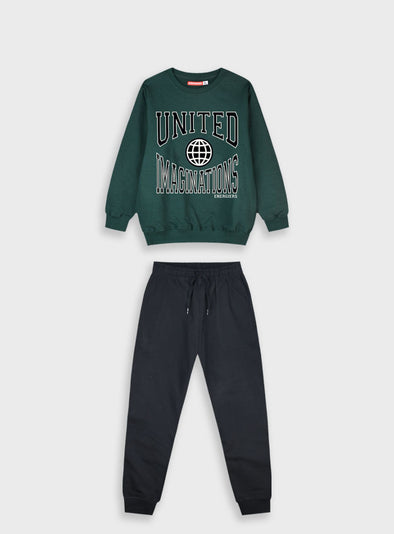 Tracksuit with print | BLACK 13-125085-0
