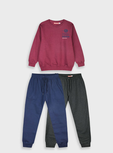 Tracksuit with print | BORDEAUX 13-125087-0