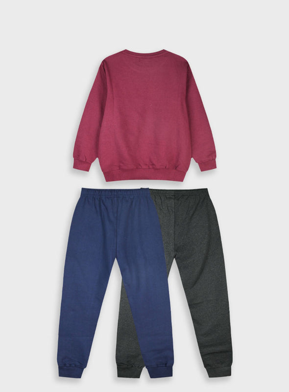 Tracksuit with print | BORDEAUX 13-125087-0