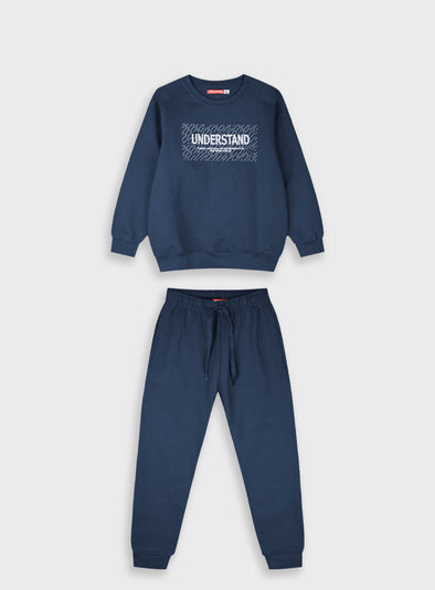 Tracksuit with print | NAVY 13-125088-0