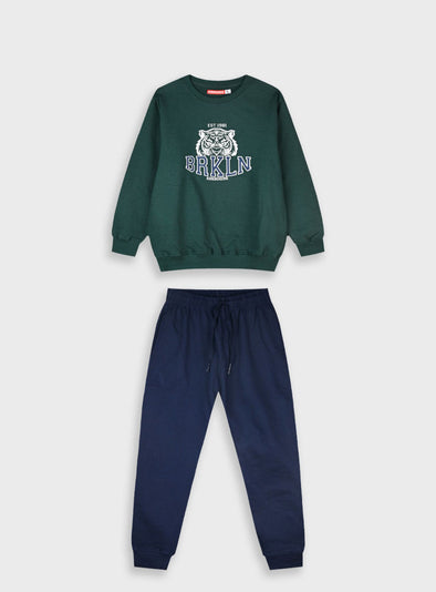 Tracksuit with print | NAVY 13-125089-0