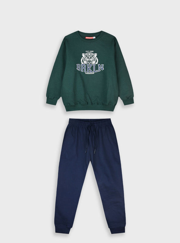 Tracksuit with print | NAVY 13-125089-0