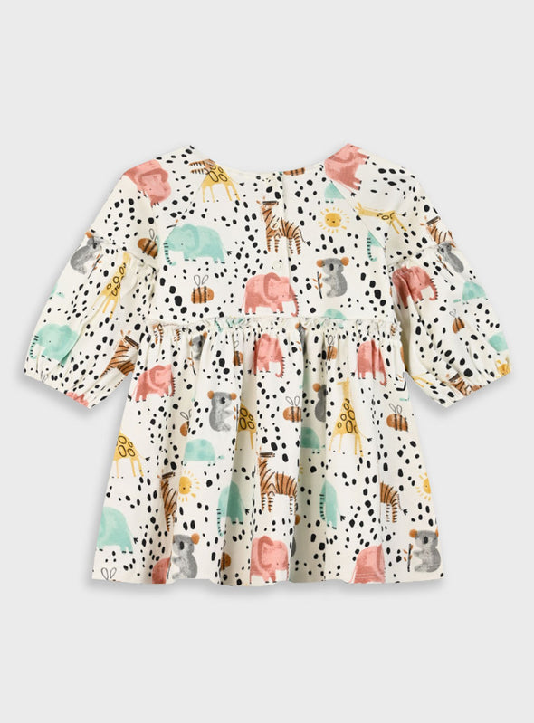 Baby dress with headband for girls ( 6 - 18 months) | ALL OVER PRINT 14-124402-7