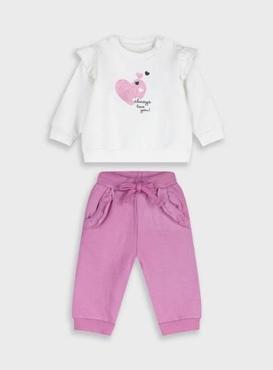 Baby fleece tracksuit | ORCHID 14-125430-0