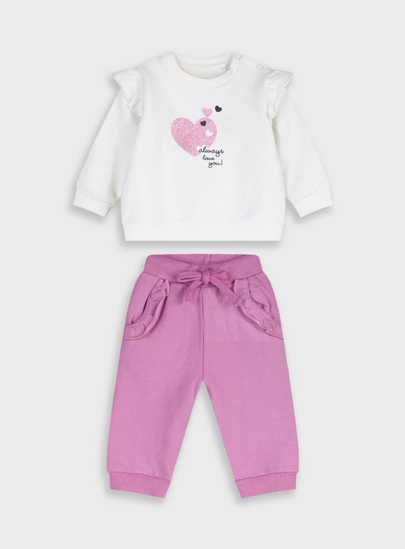 Baby fleece tracksuit | ORCHID 14-125430-0