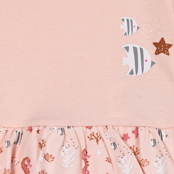 Baby jumpsuit with print for girl (0-15 months) | POWDER  14-224402-9