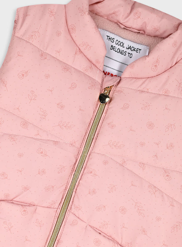 Sleeveless vest jacket | DUSTY PINK 15-125314-1