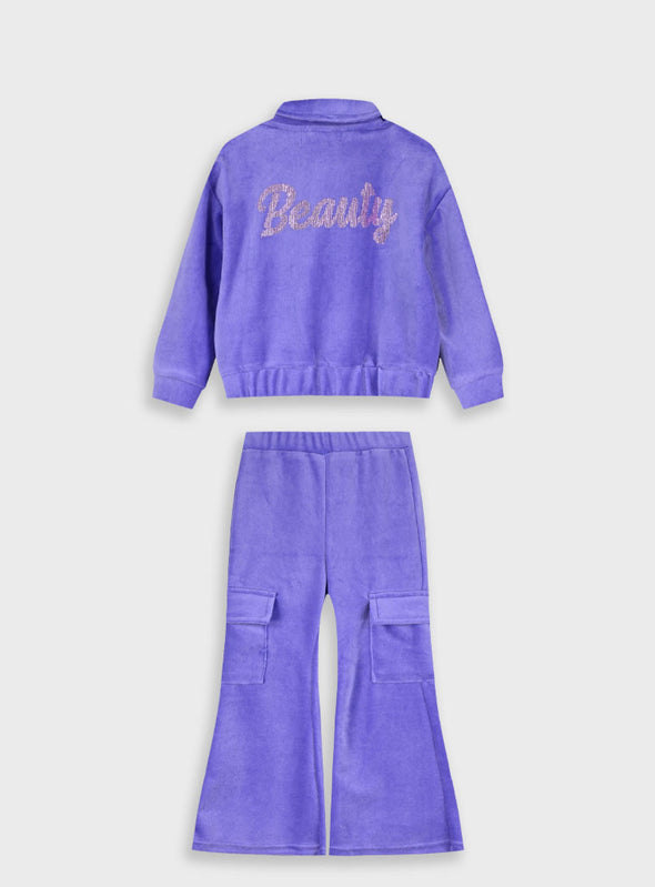 Velvet tracksuit | LAVENDER 15-125320-0