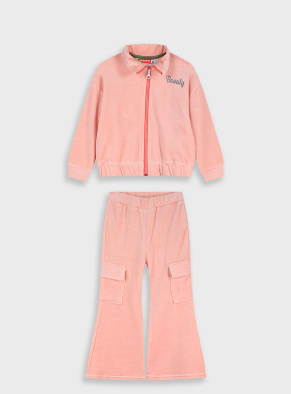 Velvet tracksuit | SUGARPLUM 15-125320-0 Pink