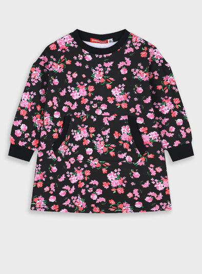 Floral fleece dress | FLORAL 15-125344-7