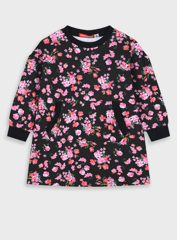 Floral fleece dress | FLORAL 15-125344-7