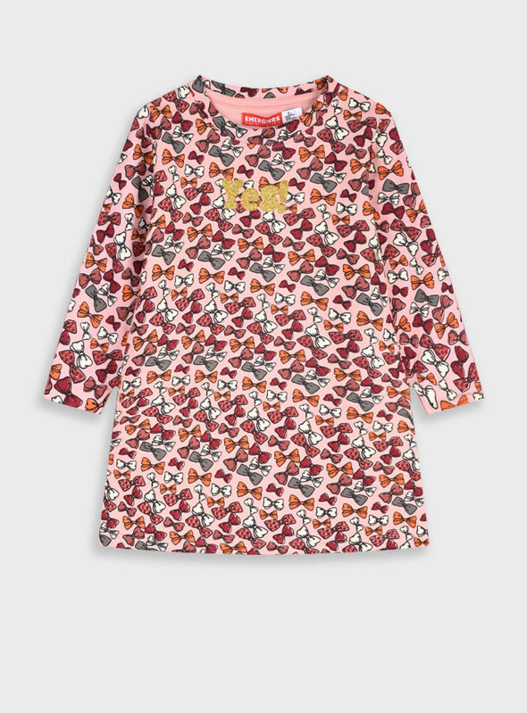 Printed fleece dress | ALL OVER PRINT  15-125345-7