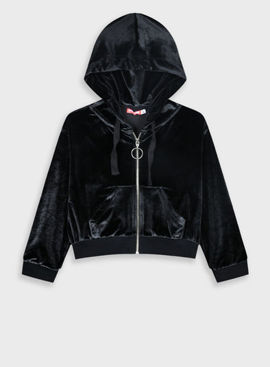 Velvet jacket | BLACK 16-125200-5