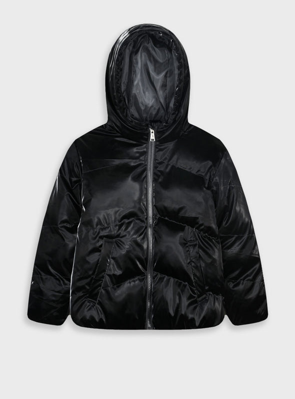 Jacket with hood | BLACK 16-125203-1