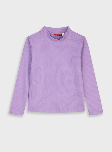 Longsleeved ribbed t-shirt | VIOLET  16-125231-5