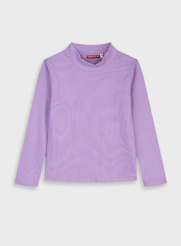 Longsleeved ribbed t-shirt | VIOLET  16-125231-5