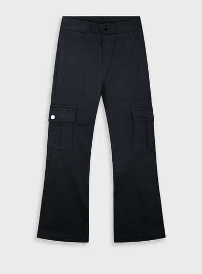Flared cargo pants | BLACK 16-125240-2