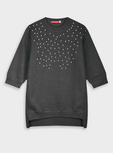 Fleece dress | BLACK 16-125243-7