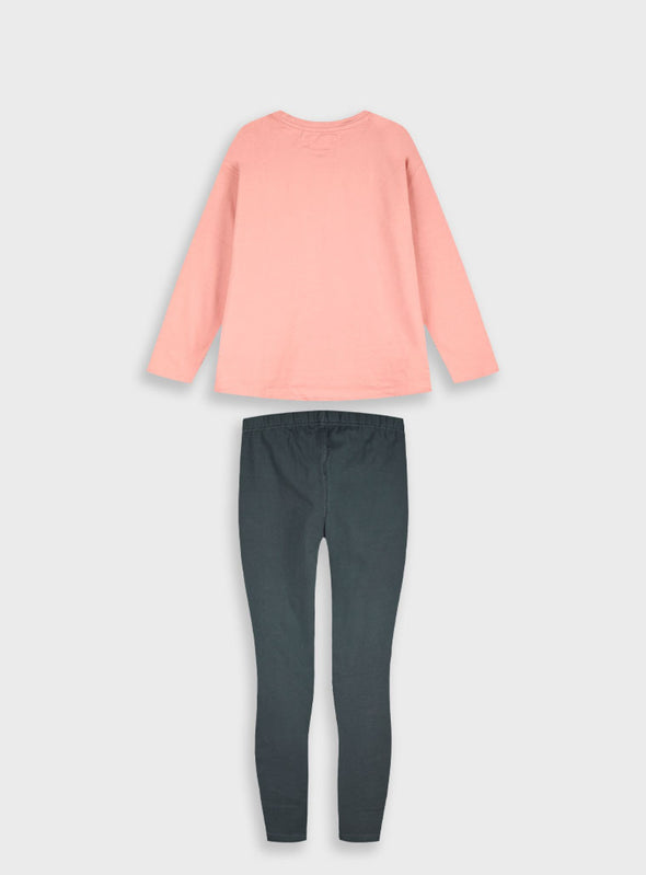Set longsleeved t-shirt with leggings | ANTHRACITE 16-125265-0
