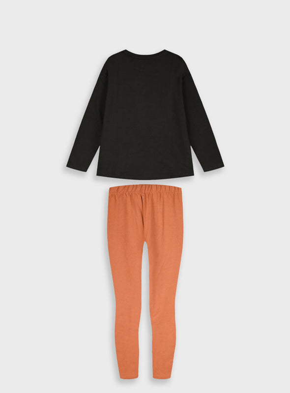 Set longsleeved t-shirt with leggings | TERRACOTTA 16-125265-0
