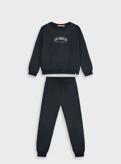 Tracksuit with print | BLACK  16-125285-0